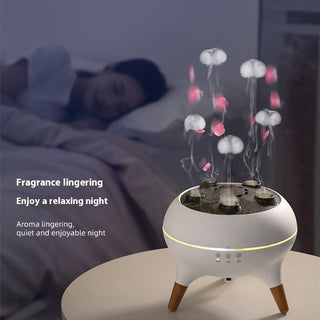 Household  Intelligent Jellyfish Ultrasonic Air Humidifier Ultrasonic Porous Atomization Timing Remote Control Humidifier Aroma Diffuser